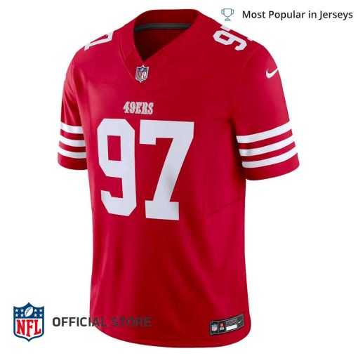 NFL Jersey Men’s San Francisco 49ers Nick Bosa Jersey Scarlet Vapor F.U.S.E. Limited Jersey