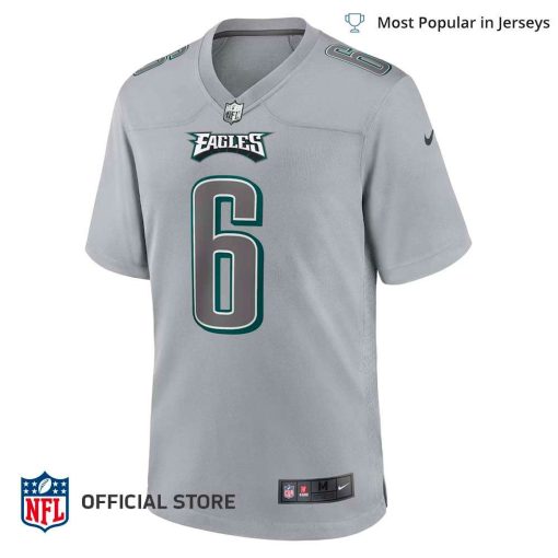 NFL Jersey Men’s Philadelphia Eagles Devonta Smith Jersey Gray Atmosphere Fashion Game Jersey