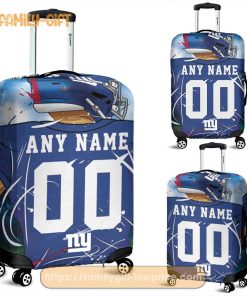 Custom Luggage Cover New York Giants Jersey Personalized Jersey Luggage Cover Protector