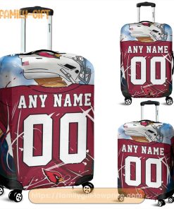 Custom Luggage Cover Arizona Cardinals Jersey Personalized Jersey Luggage Cover Protector