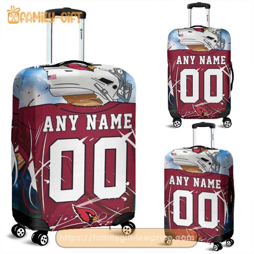Custom Luggage Cover Arizona Cardinals Jersey Personalized Jersey Luggage Cover Protector