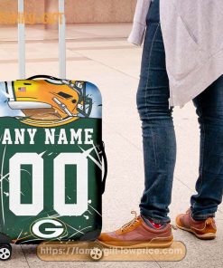 Custom Luggage Cover Green Bay Packers Jersey Personalized Jersey Luggage Cover Protector