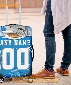 Custom Luggage Cover Detroit Lions Jersey Personalized Jersey Luggage Cover Protector