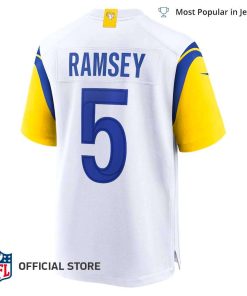 NFL Jersey Men’s Los Angeles Rams Jalen Ramsey Jersey White Alternate Game Jersey