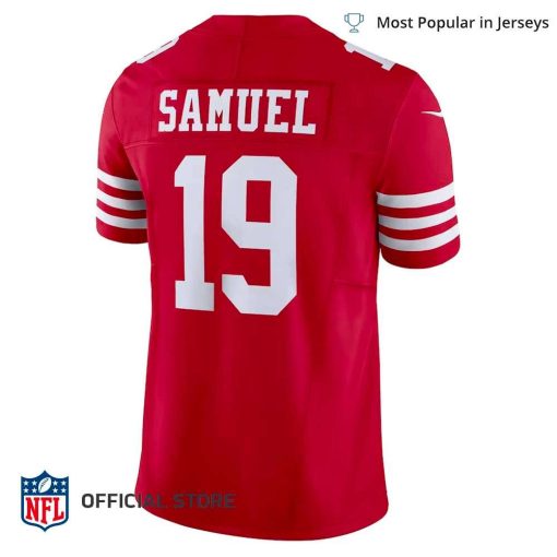 NFL Jersey Men’s San Francisco 49ers Deebo Samuel Jersey Scarlet Vapor F.U.S.E. Limited Jersey