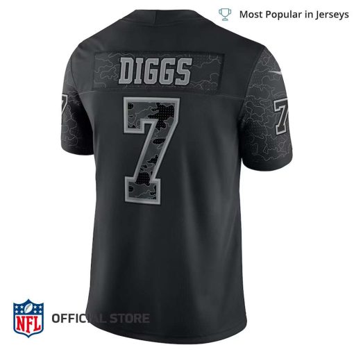 NFL Jersey Men’s Dallas Cowboys Trevon Diggs Jersey Black RFLCTV Limited Jersey