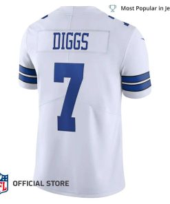 NFL Jersey Men’s Dallas Cowboys Trevon Diggs Jersey White Vapor Limited Jersey