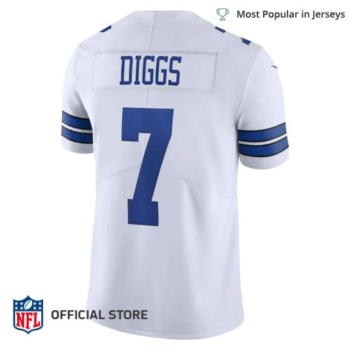 NFL Jersey Men’s Dallas Cowboys Trevon Diggs Jersey White Vapor Limited Jersey