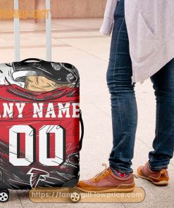 Atlanta Falcons Jersey Personalized Jersey Luggage Cover Protector - Custom Name and Number