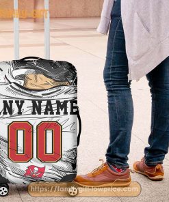 Tampa Bay Buccaneers Jersey Personalized Jersey Luggage Cover Protector - Custom Name and Number