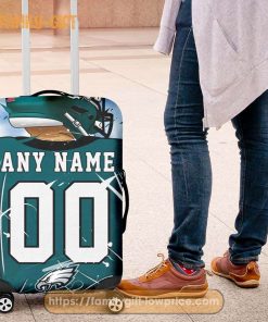 Custom Luggage Cover Philadelphia Eagles Jersey Personalized Jersey Luggage Cover Protector