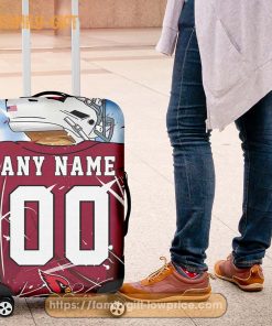 Custom Luggage Cover Arizona Cardinals Jersey Personalized Jersey Luggage Cover Protector