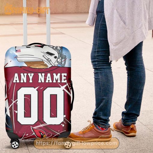 Custom Luggage Cover Arizona Cardinals Jersey Personalized Jersey Luggage Cover Protector