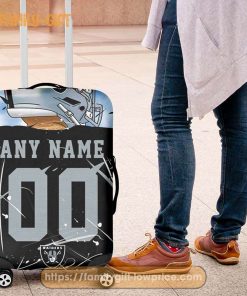 Custom Luggage Cover Las Vegas Raiders Jersey Personalized Jersey Luggage Cover Protector