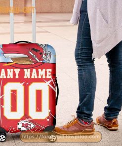 Custom Luggage Cover Kansas City Chiefs Jersey Personalized Jersey Luggage Cover Protector