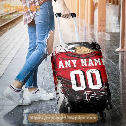 Atlanta Falcons Jersey Personalized Jersey Luggage Cover Protector – Custom Name and Number