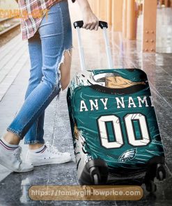 Philadelphia Eagles Jersey Personalized Jersey Luggage Cover Protector - Custom Name and Number