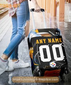 Custom Luggage Cover Pittsburgh Steelers Jersey Personalized Jersey Luggage Cover Protector