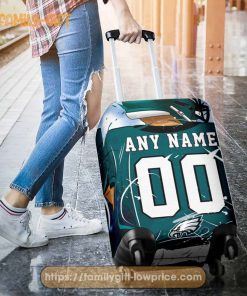 Custom Luggage Cover Philadelphia Eagles Jersey Personalized Jersey Luggage Cover Protector