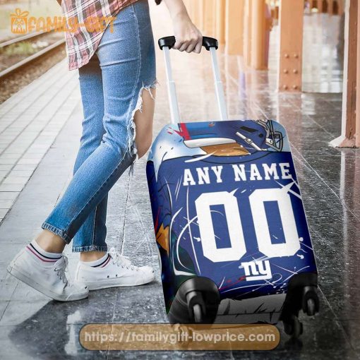 Custom Luggage Cover New York Giants Jersey Personalized Jersey Luggage Cover Protector