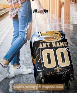 Custom Luggage Cover New Orleans Saints Jersey Personalized Jersey Luggage Cover Protector