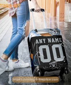 Custom Luggage Cover Las Vegas Raiders Jersey Personalized Jersey Luggage Cover Protector