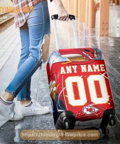 Custom Luggage Cover Kansas City Chiefs Jersey Personalized Jersey Luggage Cover Protector