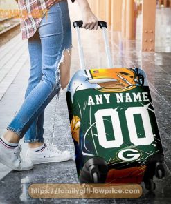 Custom Luggage Cover Green Bay Packers Jersey Personalized Jersey Luggage Cover Protector