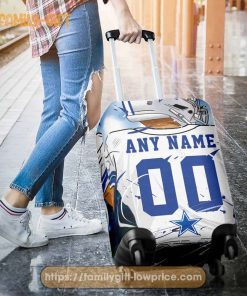 Custom Luggage Cover Dallas Cowboys Jersey Personalized Jersey Luggage Cover Protector