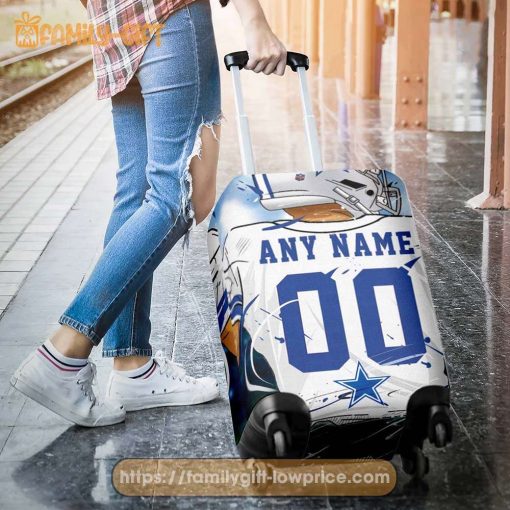 Custom Luggage Cover Dallas Cowboys Jersey Personalized Jersey Luggage Cover Protector