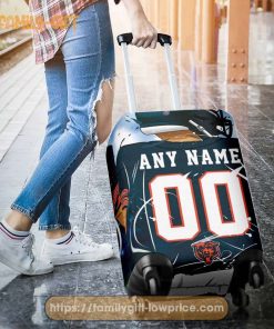 Custom Luggage Cover Chicago Bears Jersey Personalized Jersey Luggage Cover Protector