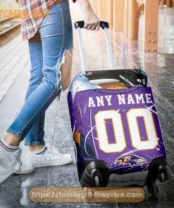 Custom Luggage Cover Baltimore Ravens Jersey Personalized Jersey Luggage Cover Protector