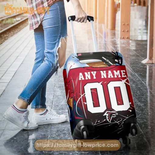 Custom Luggage Cover Atlanta Falcons Jersey Personalized Jersey Luggage Cover Protector