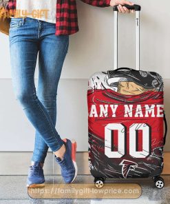 Atlanta Falcons Jersey Personalized Jersey Luggage Cover Protector - Custom Name and Number