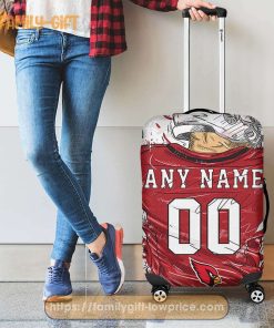 Arizona Cardinals Jersey Personalized Jersey Luggage Cover Protector - Custom Name and Number