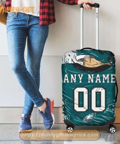 Philadelphia Eagles Jersey Personalized Jersey Luggage Cover Protector - Custom Name and Number