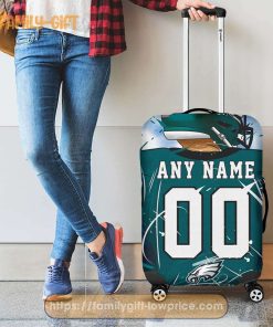 Custom Luggage Cover Philadelphia Eagles Jersey Personalized Jersey Luggage Cover Protector