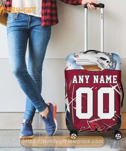 Custom Luggage Cover Arizona Cardinals Jersey Personalized Jersey Luggage Cover Protector