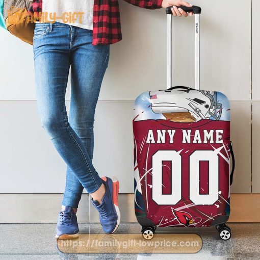 Custom Luggage Cover Arizona Cardinals Jersey Personalized Jersey Luggage Cover Protector