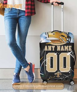 Custom Luggage Cover New Orleans Saints Jersey Personalized Jersey Luggage Cover Protector