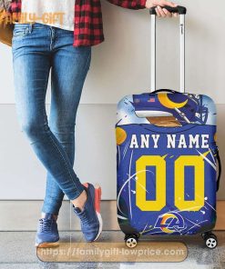 Custom Luggage Cover Los Angeles Rams Jersey Personalized Jersey Luggage Cover Protector