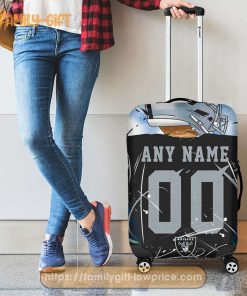 Custom Luggage Cover Las Vegas Raiders Jersey Personalized Jersey Luggage Cover Protector