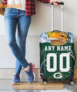 Custom Luggage Cover Green Bay Packers Jersey Personalized Jersey Luggage Cover Protector