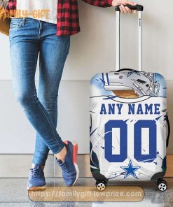 Custom Luggage Cover Dallas Cowboys Jersey Personalized Jersey Luggage Cover Protector