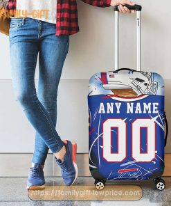 Custom Luggage Cover Buffalo Bills Jersey Personalized Jersey Luggage Cover Protector