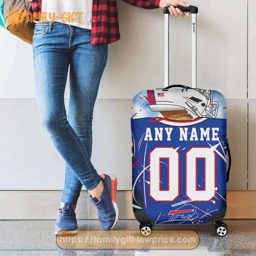 Custom Luggage Cover Buffalo Bills Jersey Personalized Jersey Luggage Cover Protector