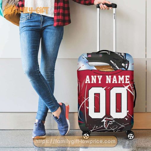Custom Luggage Cover Atlanta Falcons Jersey Personalized Jersey Luggage Cover Protector