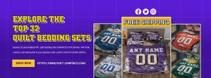 Explore the Top 32 Quilt Bedding Sets Inspired by Iconic NFL Jerseys – Football Fans, You’ll Love These!