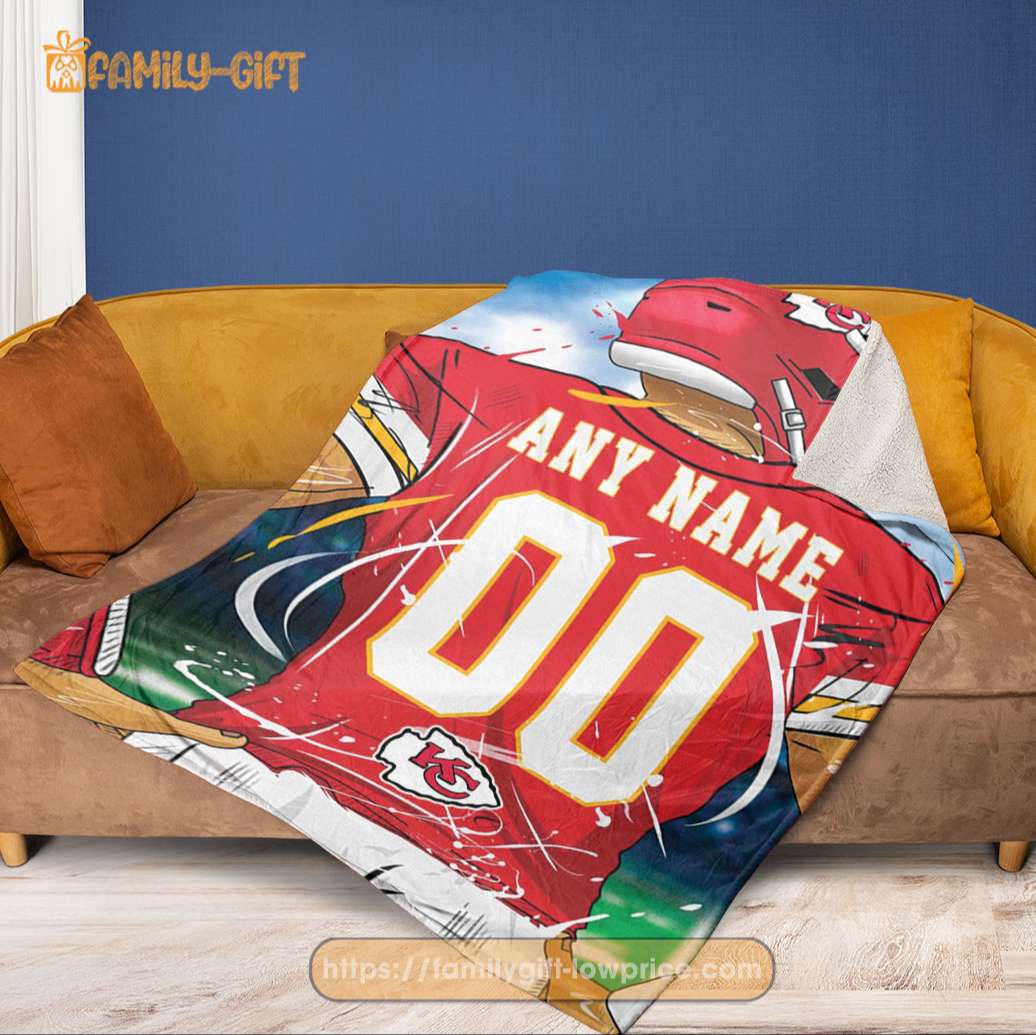 Kansas City Chiefs NFL Custom Blanket: Red - Kansas City Chiefs – Enjoy 20%  off custom gifts – BaubleBar