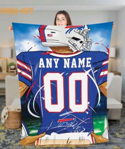 Custom Buffalo Bills Jersey Blanket - Personalized NFL Fan Gift 1